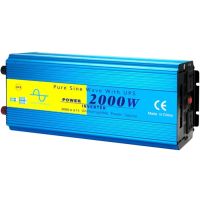 Інвертор Choetech з зарядкою, функція ДБЖ 12220V 2000Вт, LiFePO₄/Li-ion/AGM/GEL, чиста синусоїда (INV-C2000WUPS-EU)