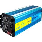 Інвертор Choetech з зарядкою, функція ДБЖ 12220V 2000Вт, LiFePO₄/Li-ion/AGM/GEL, чиста синусоїда (INV-C2000WUPS-EU)