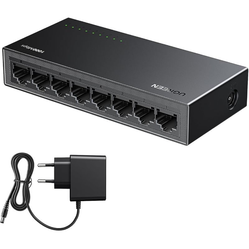 Комутатор Ugreen, 8-Port Gigabit Ethernet Switch (35499EU)
