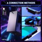 Ігрова гарнітура Attack Shark L80PRO Wireless, 2.4GHz/Bluetooth/3.5mm Black (L80PROB_AS)