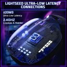 Ігрова гарнітура Attack Shark L80PRO Wireless, 2.4GHz/Bluetooth/3.5mm Black (L80PROB_AS)