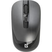 Мишка Defender Wave MM-995, бездротова, 4 кн. до 1600 dpi, безшумна, сіра (52993)