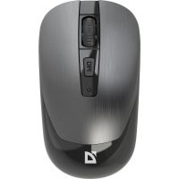 Мишка Defender Wave MM-995, бездротова, 4 кн. до 1600 dpi, безшумна, сіра (52993)