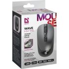 Мишка Defender Wave MM-995, бездротова, 4 кн. до 1600 dpi, безшумна, сіра (52993)