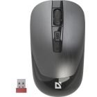 Мишка Defender Wave MM-995, бездротова, 4 кн. до 1600 dpi, безшумна, сіра (52993)