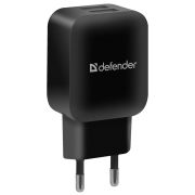 Зарядний пристрій 2xUSB 12W 2.1А EPA-13 чорний Defender (83840)
