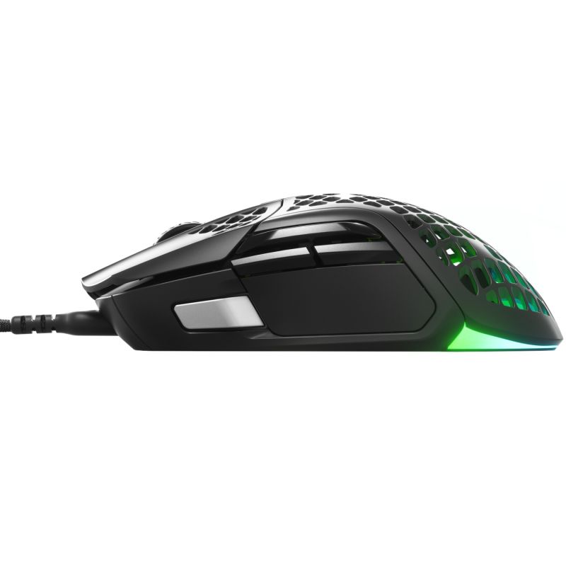 Мишка SteelSeries Aerox 5, RGB, 18000dpi., 9кн., чорна (62401)