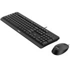 Комплект дротовий Philips 6207 (клавіатура + мишка) UA чорний (SPT6207BL/00)