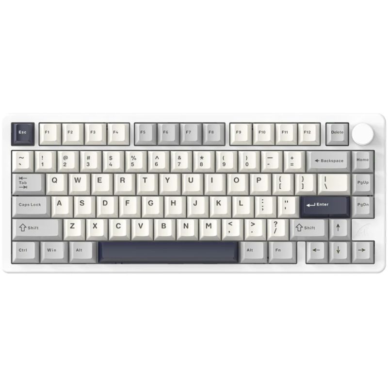 Клавіатура ігрова механічна Attack Shark X86 82кл.RGB,Wireless,Matcha Switch, Starlight White (X86SW_AS)