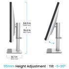 TFT 31.5" BenQ MA320U, IPS, 4K, 2хHDMI, USB-C, HAS, Pivot, кол., сріблясто-сірий (9H.LMXLB.QBE)