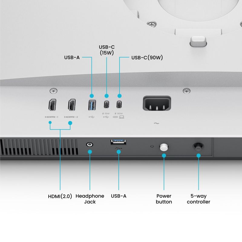 TFT 31.5" BenQ MA320U, IPS, 4K, 2хHDMI, USB-C, HAS, Pivot, кол., сріблясто-сірий (9H.LMXLB.QBE)