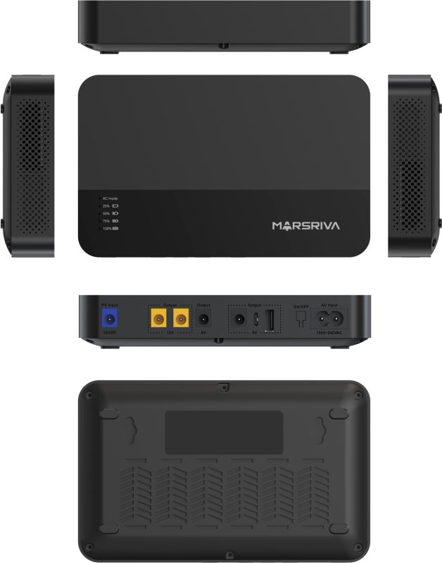 ДБЖ Marsriva DC Router UPS KP1EC 240VAC,4хDC+USB OUT, 2x5V/9V/2x12V 18W 8000mAh (30Wh) Li-ion (KP1ECV2_MARSRIVA)