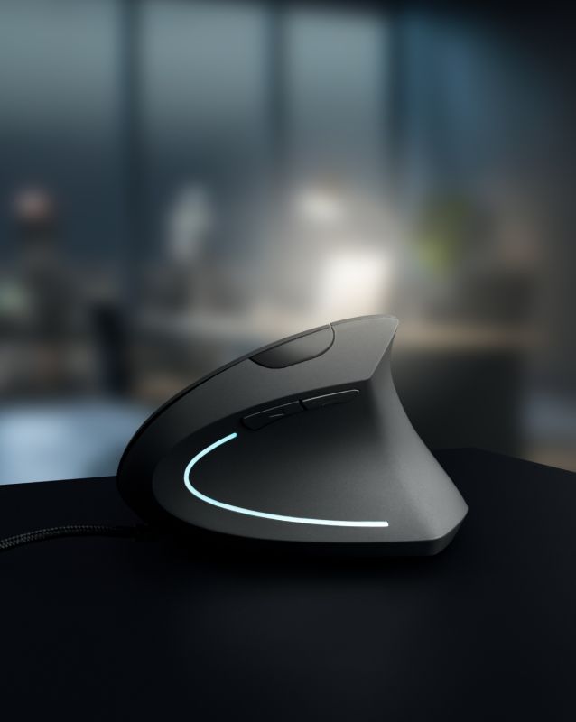 Мишка Sandberg Wired Vertical Mouse Pro 2400 dpi.6кн.1.5м чорна (630-14)