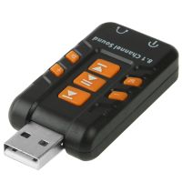 Звукова карта USB AUX jack, 2*TRS (Mic + Ear) Virtual 8.1 Channel чорний, RTL (B00226)