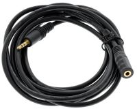 Кабель AUX Audio TRS M/F 5.м чорний OEM (B00344)
