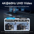 Док-станція USB3.2 Type-C --> HDMI 4K60Hz/USB 3.0/USB2.0/RJ45/SD/TF/PD 100W Hub 8-in-1 Vention (TGUHB)