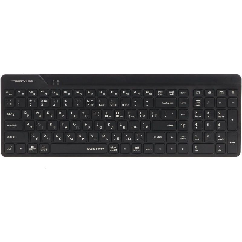 Клавіатура бездротова A4Tech FBK23 AS Black (FBK23 AS (Black))