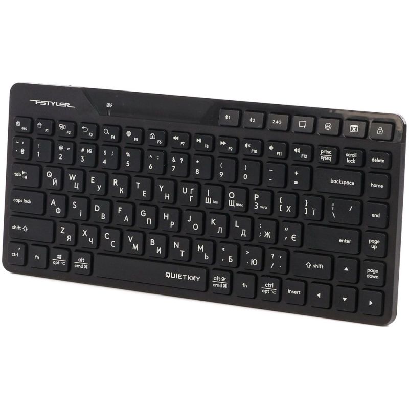 Клавіатура бездротова A4Tech FBK26C AS Black (FBK26C AS (Black))