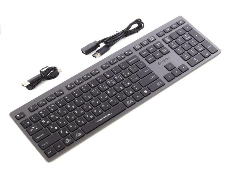 Клавіатура бездротова A4Tech FBX50C Grey (FBX50C (Grey))