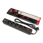Фильтр питания FrimeCom 5 розеток, 2хUSB, 1.8 м, черный (FC-BU4005W 1.8 B)