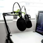 Ігровий стрім мікрофон Media-Tech Професійний набір XLR USB чорний (MT397K)