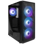 Корпус 1stPlayer Black без БП (FD3-BK-4F7)