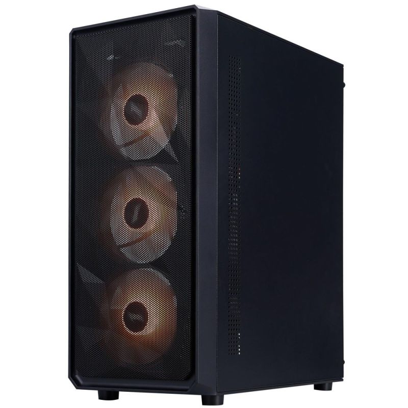 Корпус 1stPlayer Black без БП (FD3-M-BK-4F7)