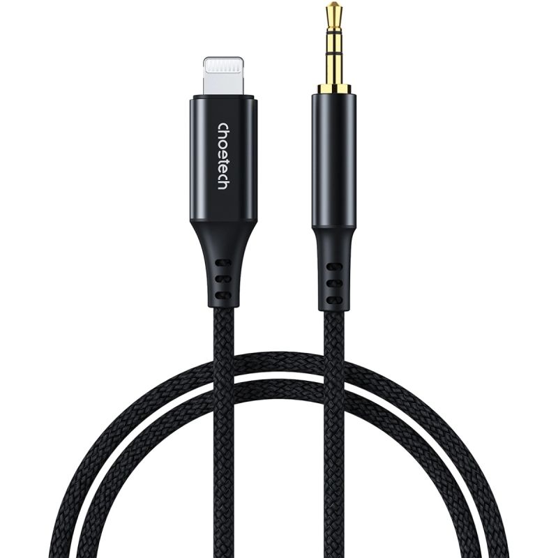 Кабель AUX Audio Lightning - TRS 3.5мм M/M 2м Choetech (AUX009)