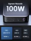 Зарядний пристрій 4xUSB 100W (3хUSB-C+USB-A) Gan Nexode чорний CD328 Ugreen Desktop Fast Charger (90928)