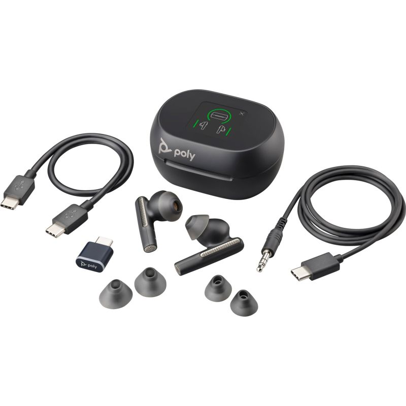 Навушники TWS Poly Voyager Free 60+ Earbuds + BT700C + TSCHC Black (7Y8G4AA)