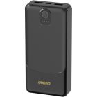 УМБ Dudao 10000mAh K10 12W 2xUSB-A,USB-C (IN) Black (6977196682164)