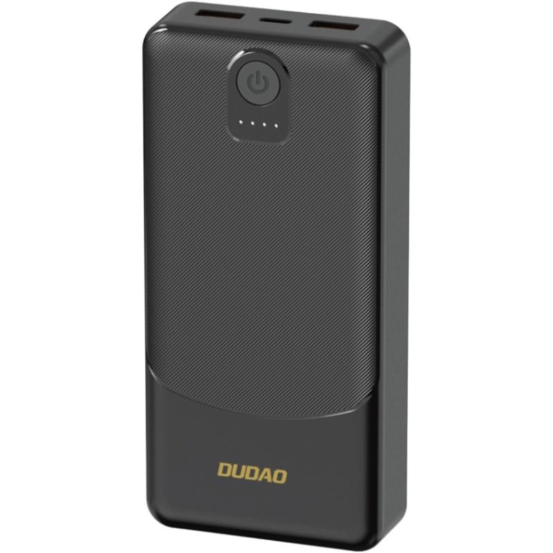 УМБ Dudao 10000mAh K10 12W 2xUSB-A,USB-C (IN) Black (6977196682164)