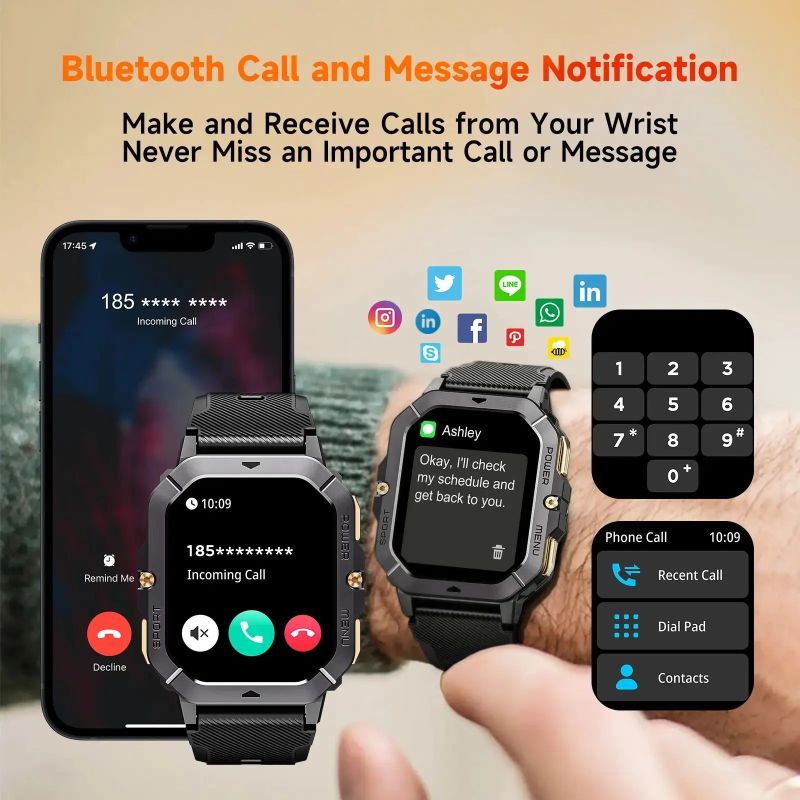 Годинник Oukitel BT101 Black (6931940739825)