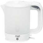 Електрочайник Adler AD 1381 дорожній 900Вт/ 0.5л/ 2 чашки/ ложка/ білий (AD1381)