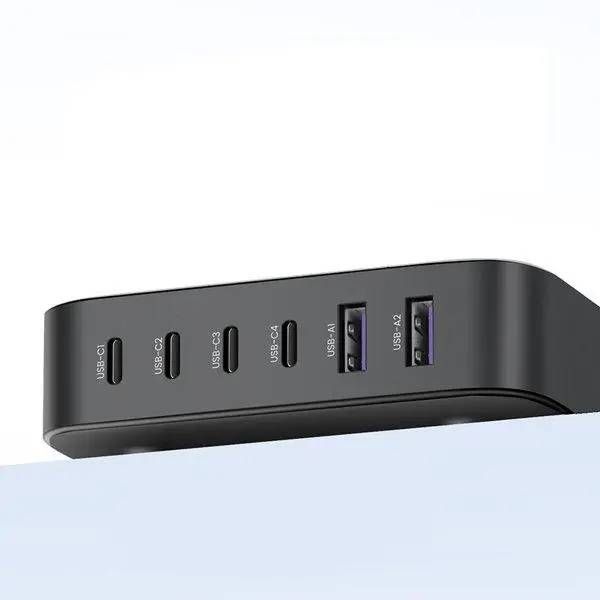 Зарядний пристрій 6xUSB 200W (4хUSB-C+2xUSB-A) Gan Desktop Fast Charger, CD271 Ugreen (40914)