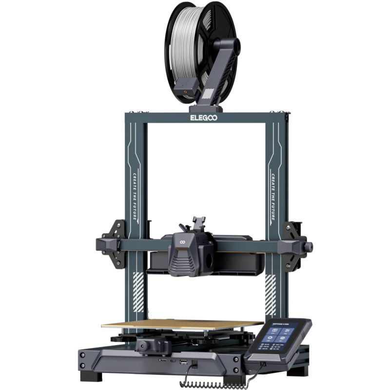 Принтер 3D ELEGOO Neptune 4 Pro (FDM 1.75 mm 0.4 mm 225x225x265 mm WLAN USB сірий) (50.201.013300)