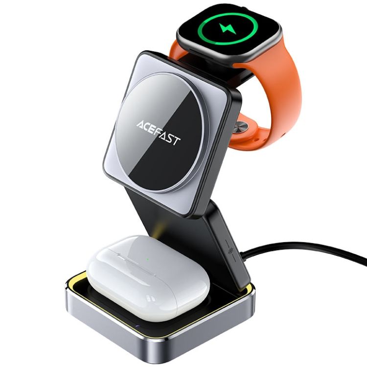 Зарядний пристрій Wireless QI 3in1 15W E20 Acefast (6974316283478)