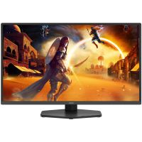 TFT 24.5" AOC Q25G4SR, Fast IPS, 300 Гц, 2xHDMI, DP, HAS, Pivot, колонки, чорно-червоний (Q25G4SR)