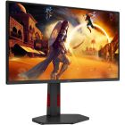 TFT 24.5" AOC Q25G4SR, Fast IPS, 300 Гц, 2xHDMI, DP, HAS, Pivot, колонки, чорно-червоний (Q25G4SR)