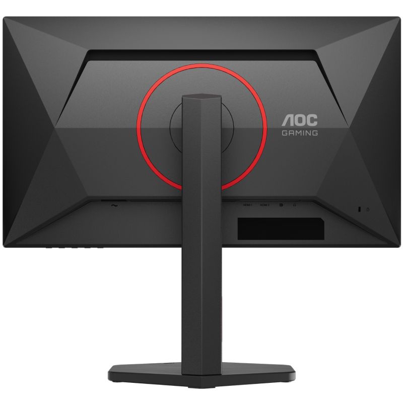 TFT 24.5" AOC Q25G4SR, Fast IPS, 300 Гц, 2xHDMI, DP, HAS, Pivot, колонки, чорно-червоний (Q25G4SR)