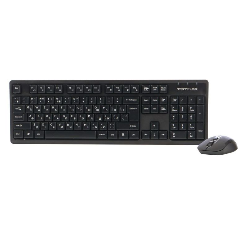 Комплект (клавіатура, миша) бездротовий A4Tech FG1200S Black (FG1200S (Black))