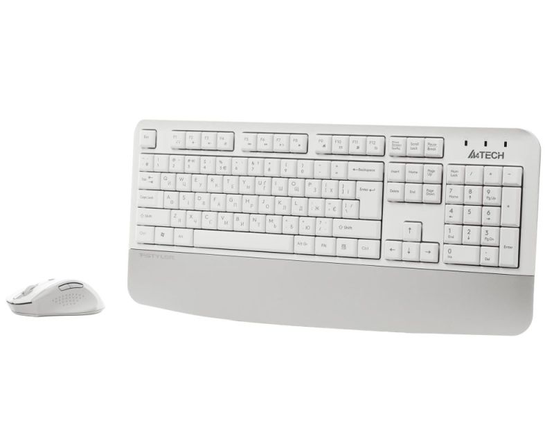 Комплект (клавиатура, мышь) беспроводной A4Tech Fstyler FG2500S Plus White (FG2500S Plus (White))