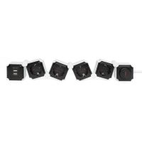 Фільтр живлення Digitus 4 розетки, 2 USB, 1.6 м, Black/White (DA-70620)