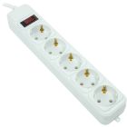 Фильтр питания PowerPlant JY-1056/5B 5 розеток, 5м 100% медь, White (EX610587)