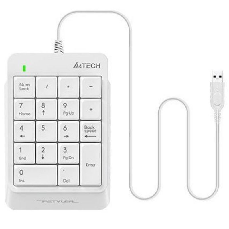 Цифровой клавиатурный блок A4Tech FK13P White (FK13P (White))