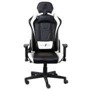 Кресло для геймеров 1stPlayer FK2 Black White (FK2-BKWH)