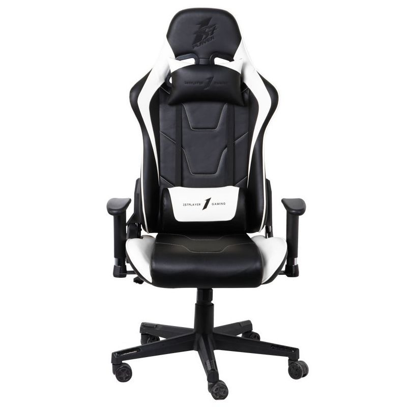 Кресло для геймеров 1stPlayer FK2 Black White (FK2-BKWH)