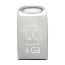 Флеш-накопичувач USB 4GB T&G 105 Metal Series Silver (TG105-4G)