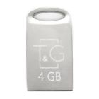 Флеш-накопичувач USB 4GB T&G 105 Metal Series Silver (TG105-4G)
