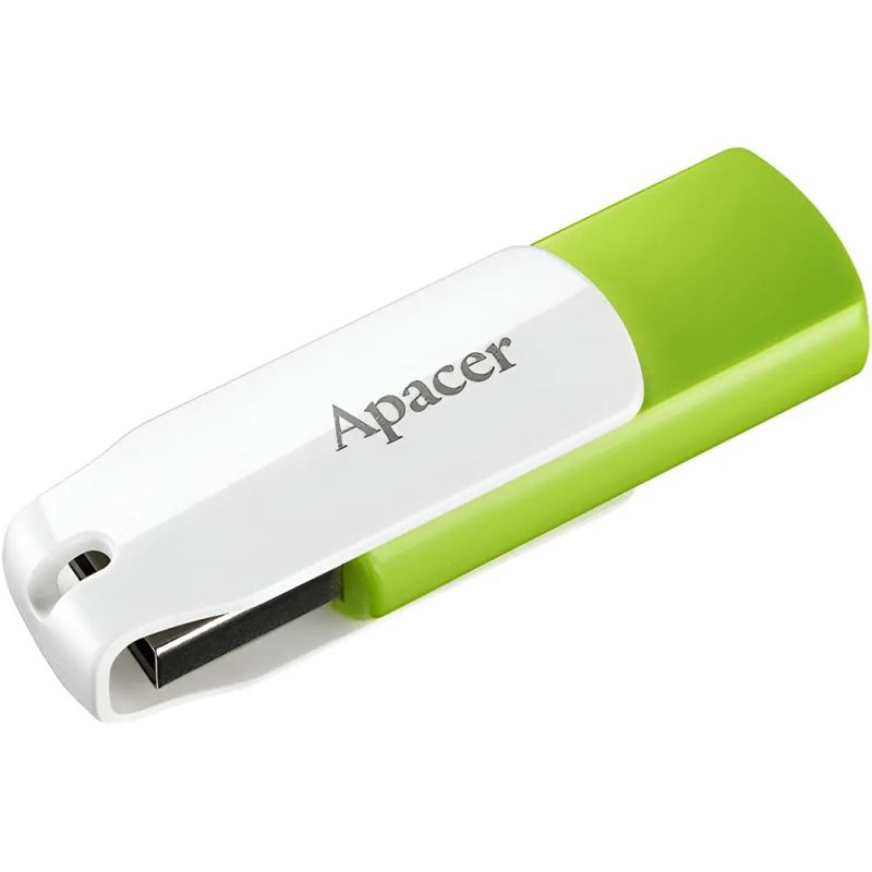 Флеш-накопитель USB 64GB Apacer AH335 White/Green (AP64GAH335G-1)